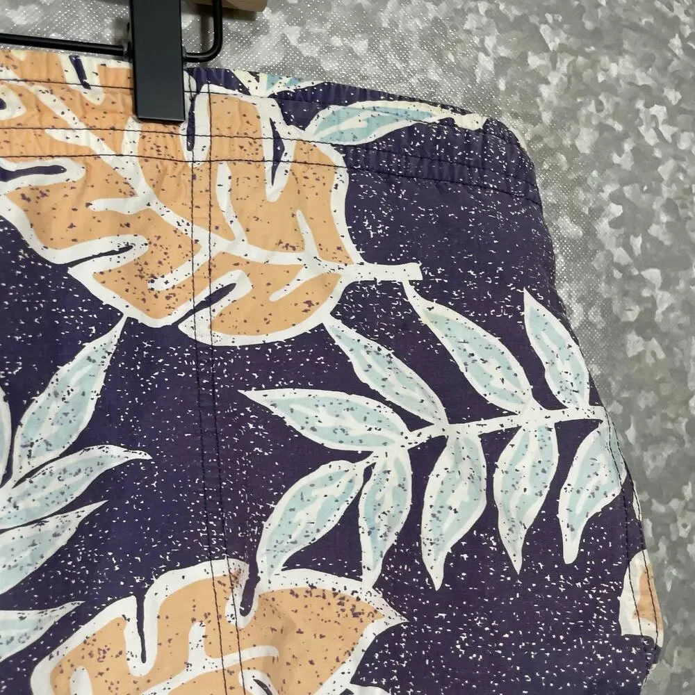 Newport Blue Men's Blue Vintage 90's Swim Trunks - Size XL - 1990's Board Shorts